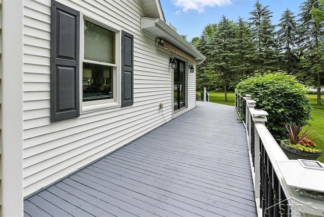 2816 Chippewa Ln, Midland, MI 48640 - view of wooden deck