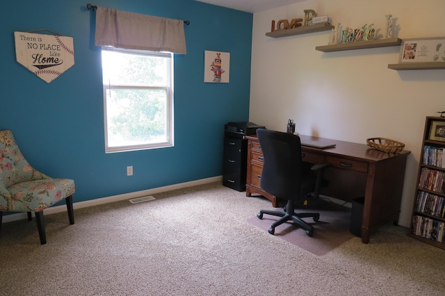 3577 Greenly Ct, Holland, MI 49424 - carpeted home office featuring baseboards