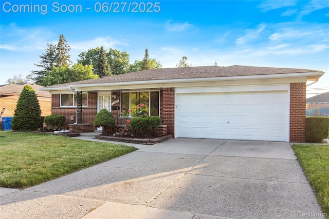 29405 Van Laan Dr, Warren, MI 48092 - single story home with brick siding, a front lawn, and concrete driveway