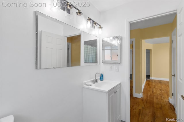 29405 Van Laan Dr, Warren, MI 48092 - bathroom featuring vanity and wood finished floors