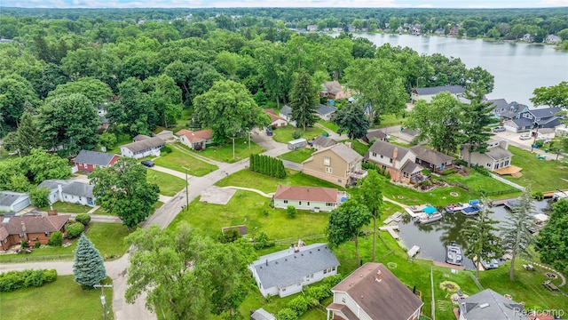 8320 Lagoon St, Commerce Twp, MI 48382 - aerial overview of property's location featuring nearby suburban area and a nearby body of water