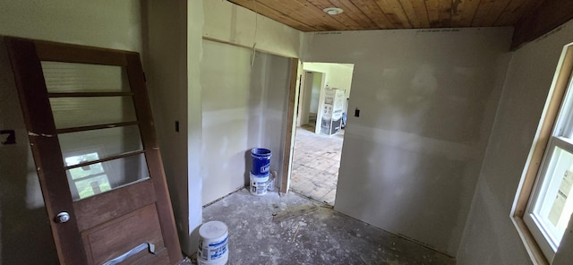 30127 Wells St, Dowagiac, MI 49047 - hall with wooden ceiling