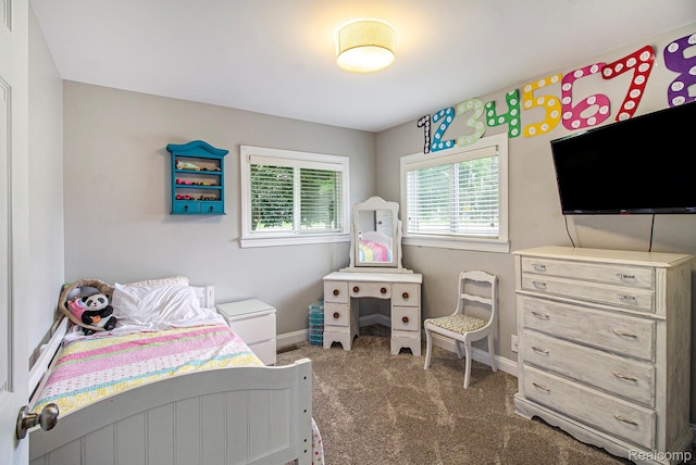 8406 W Ellis Rd, Davisburg, MI 48350 - bedroom with carpet flooring and baseboards