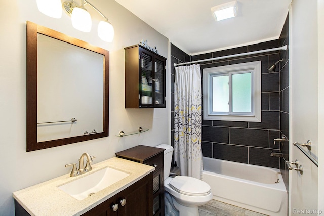 8406 W Ellis Rd, Davisburg, MI 48350 - full bathroom featuring vanity and shower / bath combo