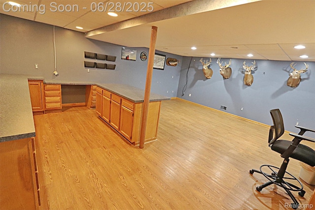 1640 High Pointe Dr, Commerce Twp, MI 48390 - unfurnished office featuring recessed lighting and light wood-type flooring