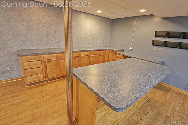 1640 High Pointe Dr, Commerce Twp, MI 48390 - kitchen with light wood-type flooring and recessed lighting