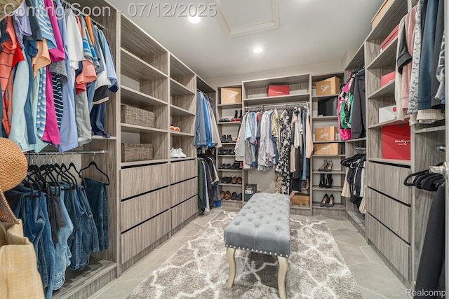 7590 Acorn Hill Ct, West Bloomfield, MI 48323 - walk in closet with attic access