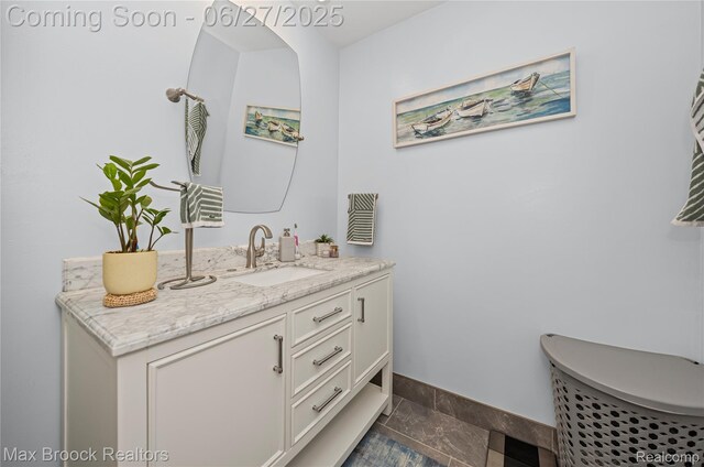 31723 Forest Ln, Warren, MI 48093 - bathroom featuring vanity and baseboards