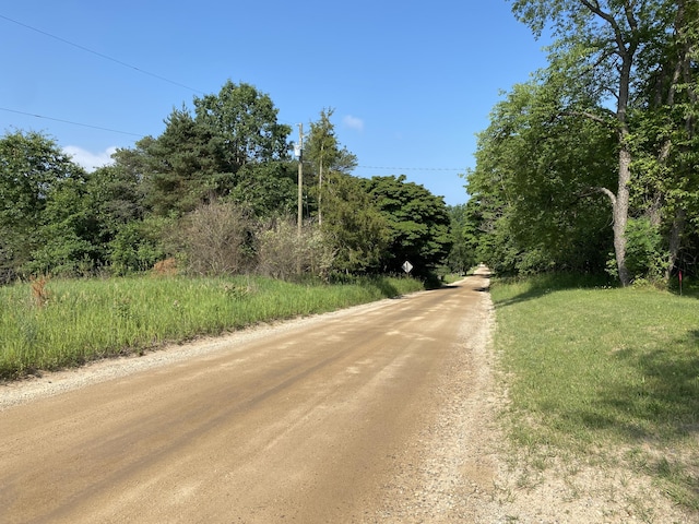 6317 E 76th St, Newaygo, MI 49337 - view of dirt / gravel road featuring a view of trees
