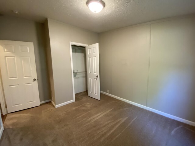 6317 E 76th St, Newaygo, MI 49337 - unfurnished bedroom with a textured ceiling, a closet, and carpet floors