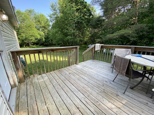 6317 E 76th St, Newaygo, MI 49337 - deck with a lawn