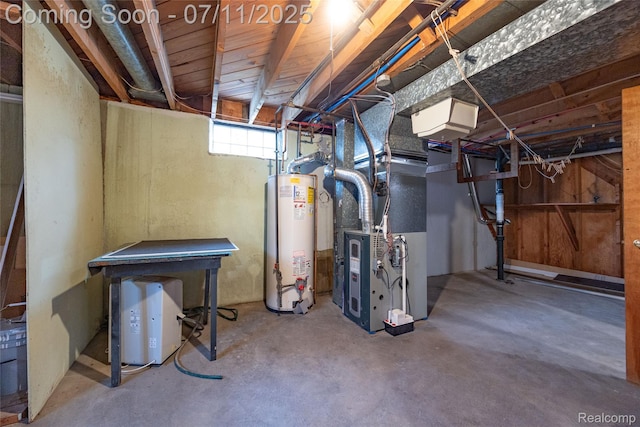 1418 W 13 Mile Rd, Royal Oak, MI 48073 - below grade area with gas water heater and heating unit