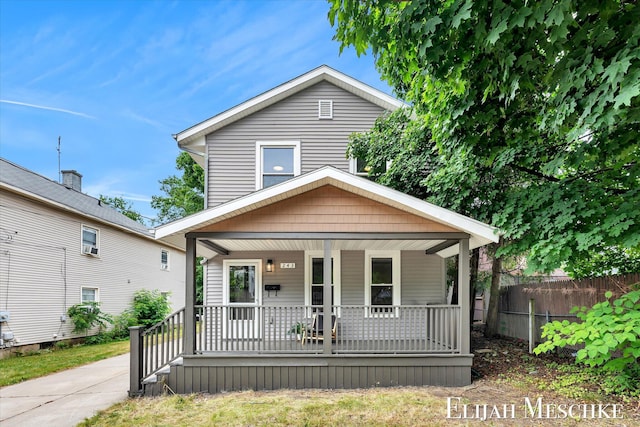 243 Page St NE, Grand Rapids, MI 49505 - view of front of house featuring covered porch