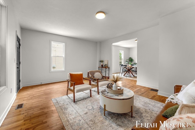 243 Page St NE, Grand Rapids, MI 49505 - living room with plenty of natural light and light wood-style floors