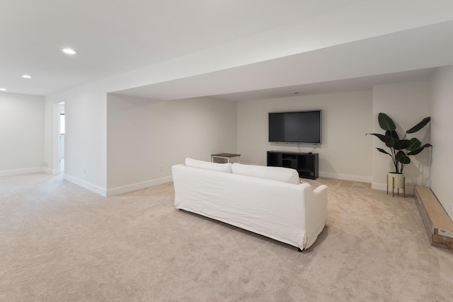 6581 Timpson Ave SE, Alto, MI 49302 - living area with recessed lighting and light carpet