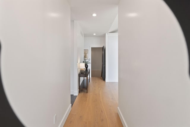6581 Timpson Ave SE, Alto, MI 49302 - corridor featuring light wood-style floors and recessed lighting