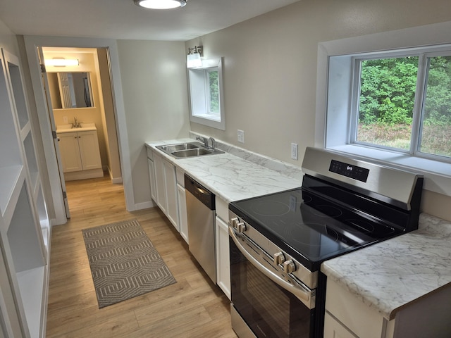 17324 11 Mile Rd, Leroy, MI 49655 - kitchen with stainless steel appliances, light wood-style floors, and plenty of natural light