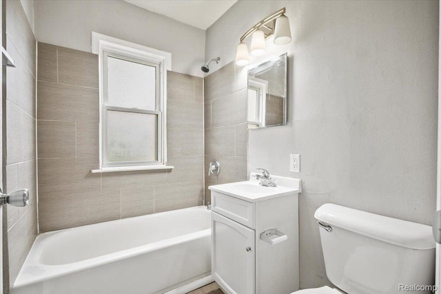 1771 E George Ave, Hazel Park, MI 48030 - bathroom with vanity and washtub / shower combination