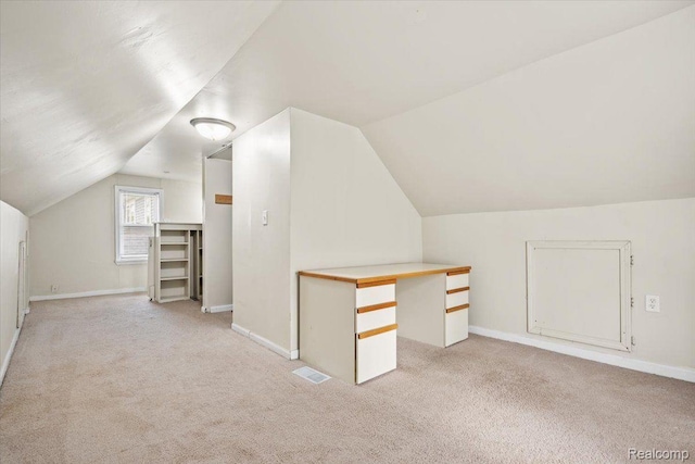 1771 E George Ave, Hazel Park, MI 48030 - additional living space with lofted ceiling and light carpet