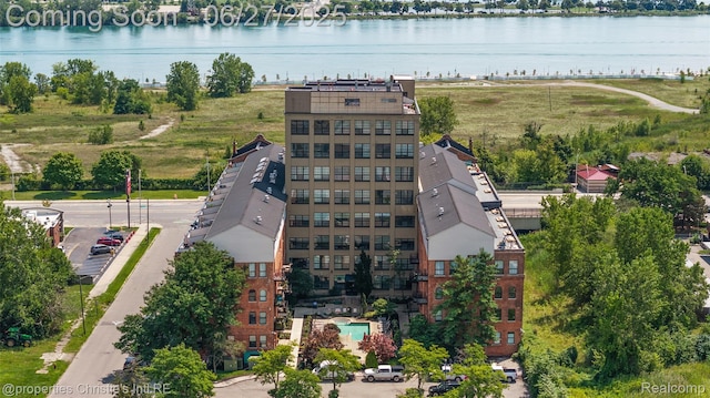 6533 E Jefferson Ave Unit 312W, Detroit, MI 48207 - aerial view of a large body of water