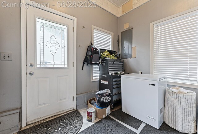 4860 Lindholm Dr, White Lake, MI 48383 - laundry room featuring electric panel