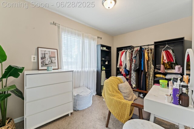4860 Lindholm Dr, White Lake, MI 48383 - walk in closet with carpet flooring