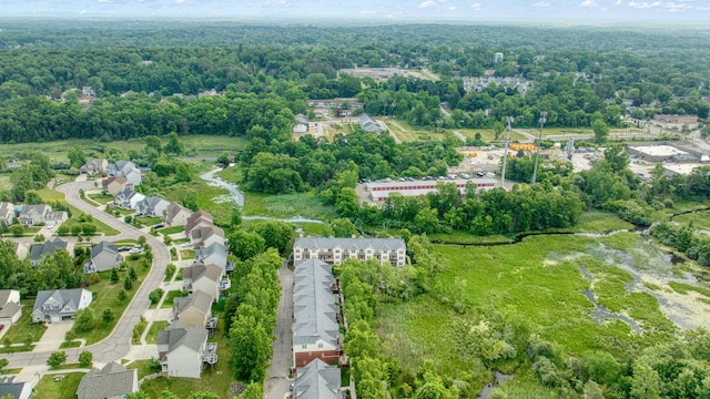 662 Village Ln, Milford, MI 48381 - aerial view of property and surrounding area with a heavily wooded area