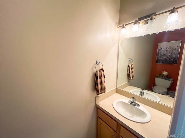 5580 Birch Ln, Davisburg, MI 48350 - bathroom featuring vanity and toilet
