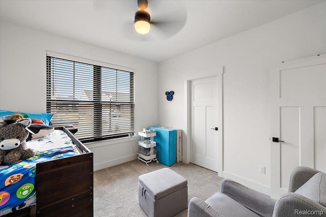 20848 Wexford Dr, Macomb, MI 48044 - bedroom featuring carpet floors and a ceiling fan