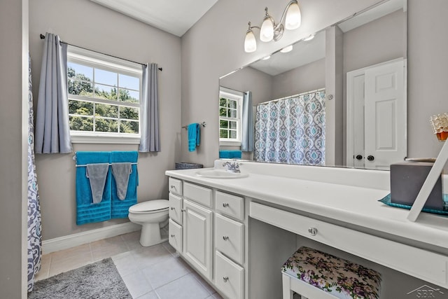 12449 Northway Pkwy, Freeland, MI 48623 - full bath with vanity, tile patterned floors, and a shower with curtain