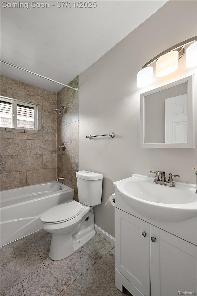 27043 Lorenz St, Madison Heights, MI 48071 - bathroom with shower / washtub combination, vanity, and tile patterned flooring