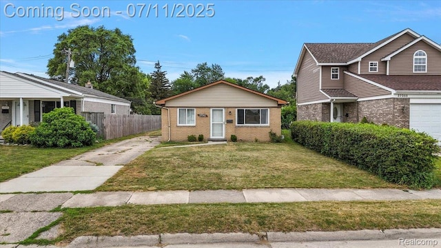 27043 Lorenz St, Madison Heights, MI 48071 - view of front of property with driveway and brick siding