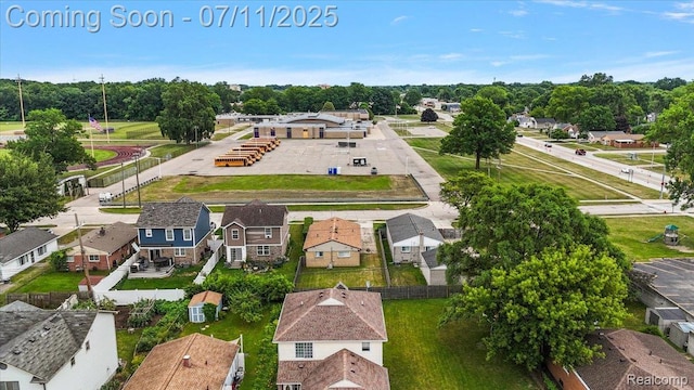 27043 Lorenz St, Madison Heights, MI 48071 - aerial perspective of suburban area