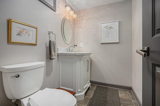 26794 Dutch Settlement St, Dowagiac, MI 49047 - half bath featuring vanity and a chandelier
