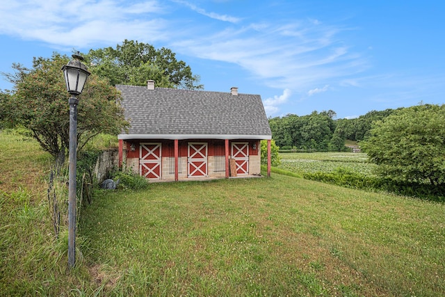 26794 Dutch Settlement St, Dowagiac, MI 49047 - view of barn with a lawn