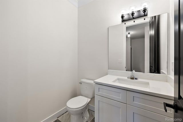 53650 Romeo Plank Rd, Macomb, MI 48042 - bathroom featuring baseboards and vanity