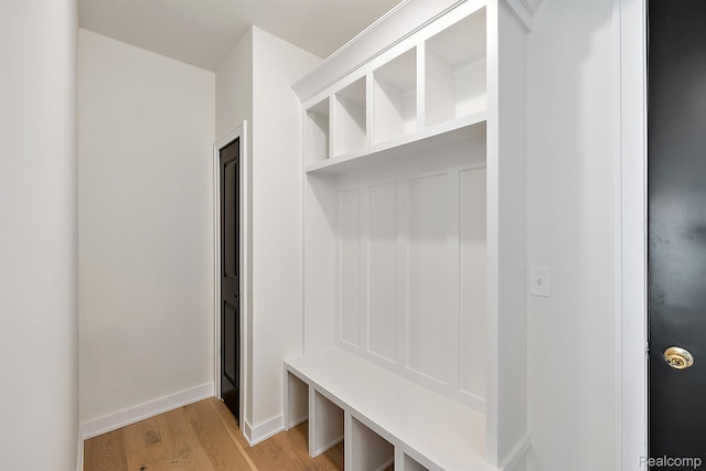 53650 Romeo Plank Rd, Macomb, MI 48042 - mudroom with light wood-type flooring and baseboards