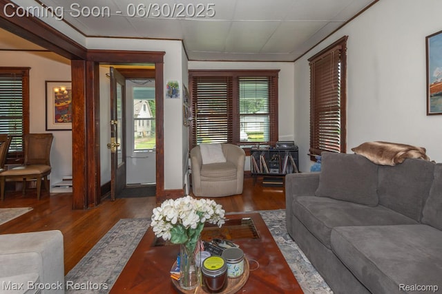 464 E Cambourne St, Ferndale, MI 48220 - living room with wood finished floors