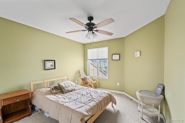 2255 Crystal Crossing Dr, Howell, MI 48843 - carpeted bedroom featuring baseboards and a ceiling fan