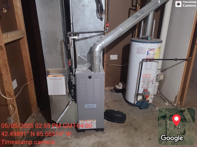 1075 12th St, Martin, MI 49070 - utilities featuring water heater and heating unit