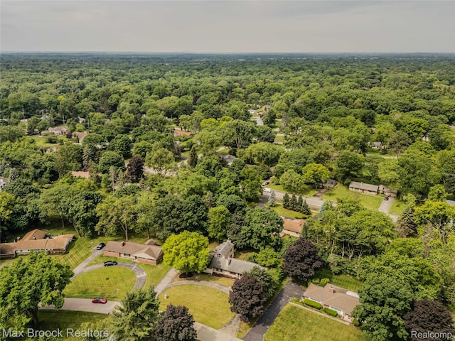 6730 Halyard Rd, Bloomfield Hills, MI 48301 - drone / aerial view of a heavily wooded area