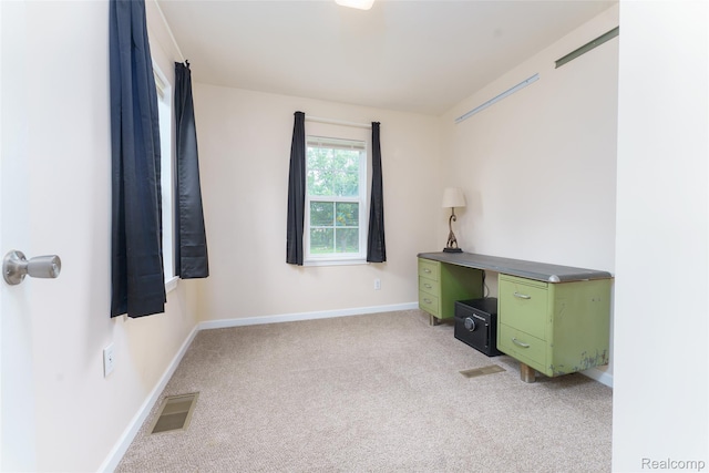 405 Garden Ln, Fowlerville, MI 48836 - unfurnished office with light colored carpet and baseboards