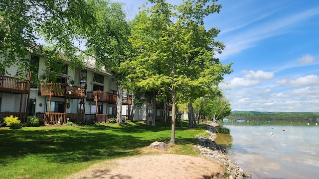 3400 Lakeside Dr S Unit 17, Petoskey, MI 49770 - surrounding community featuring a water view and a lawn
