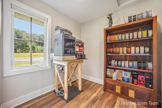 8035 Jericho Ave NE, Rockford, MI 49341 - home office with wood finished floors and healthy amount of natural light