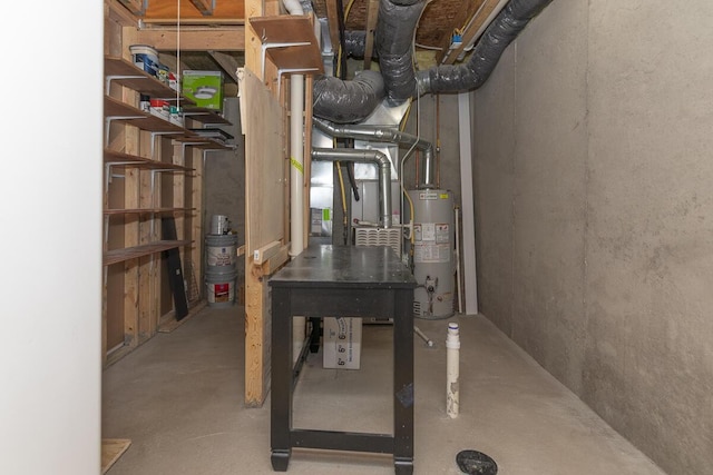 6107 Equestrian Woods Ct, Kalamazoo, MI 49009 - utility room with gas water heater
