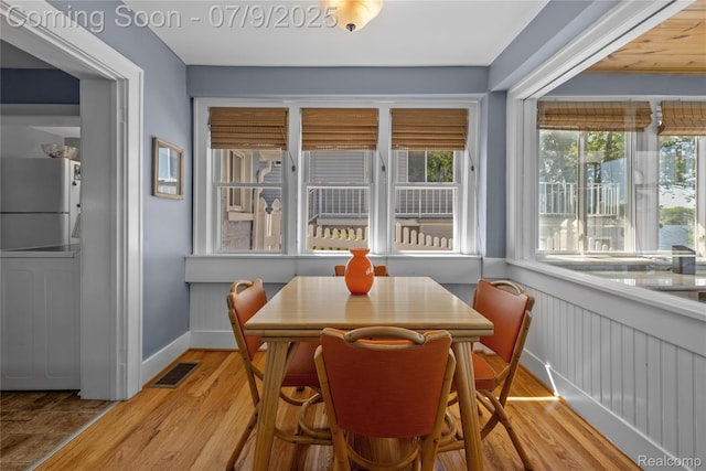 108 Highland Ave, Lake Orion, MI 48362 - dining area with light wood-style flooring and baseboards