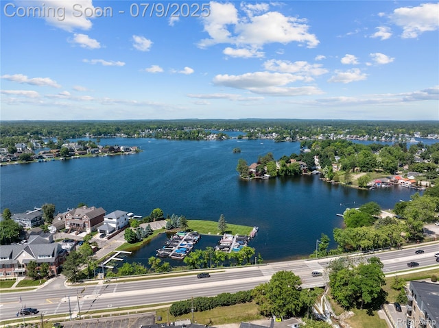 108 Highland Ave, Lake Orion, MI 48362 - drone / aerial view of a large body of water