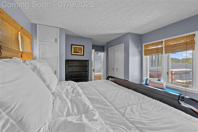 108 Highland Ave, Lake Orion, MI 48362 - bedroom featuring a closet and a textured ceiling