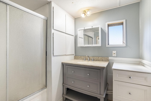 10295 S Osborn Ave, Fremont, MI 49412 - full bathroom with a shower with door and vanity