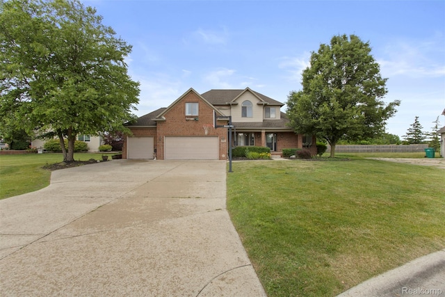 7759 W Branch Ct, Ypsilanti, MI 48197 - traditional-style home with brick siding, concrete driveway, and roof with shingles